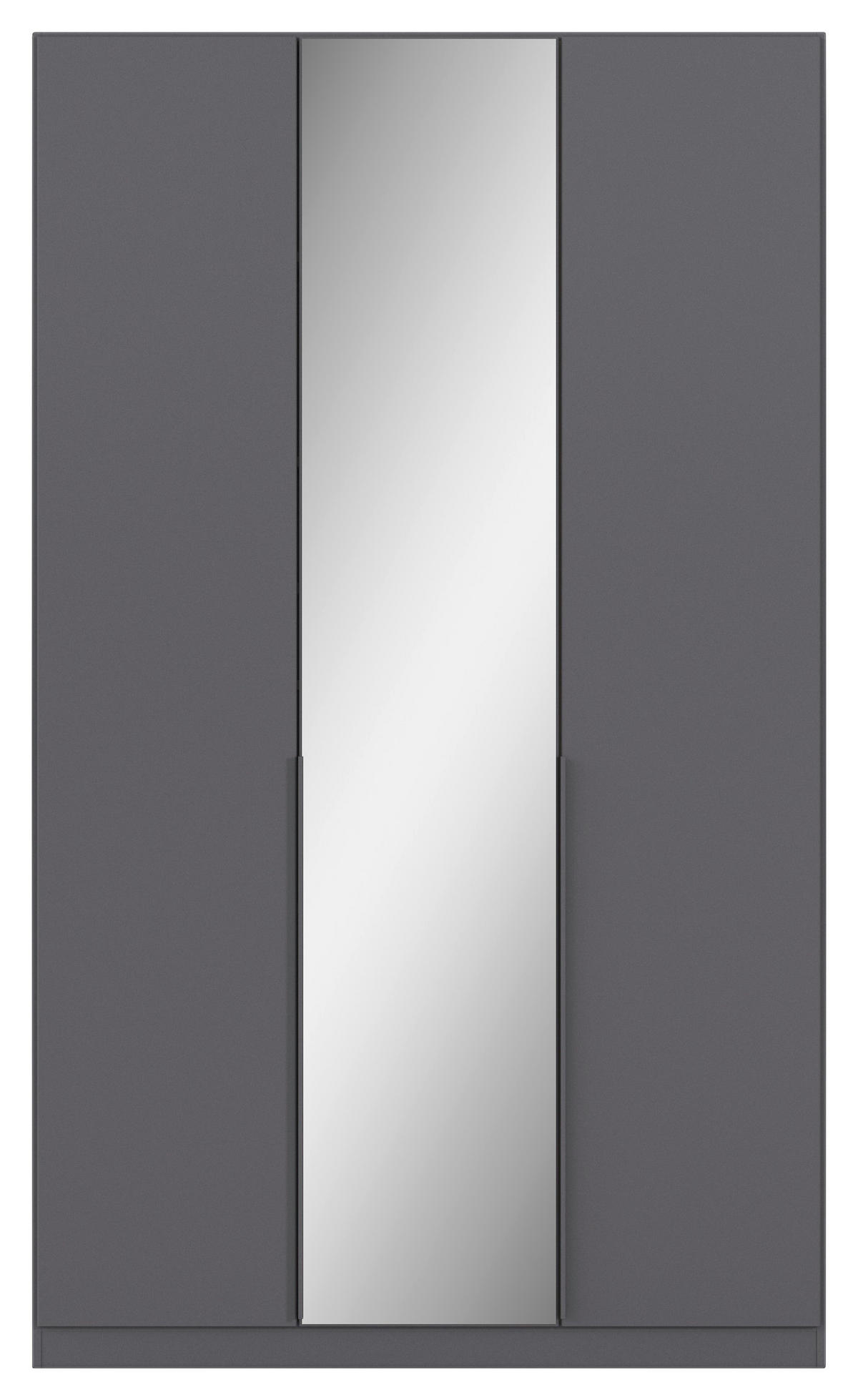 DREHTÜRENSCHRANK Grau  - Grau, Modern, Holzwerkstoff/Metall (136/229/54cm) - Rauch Möbel