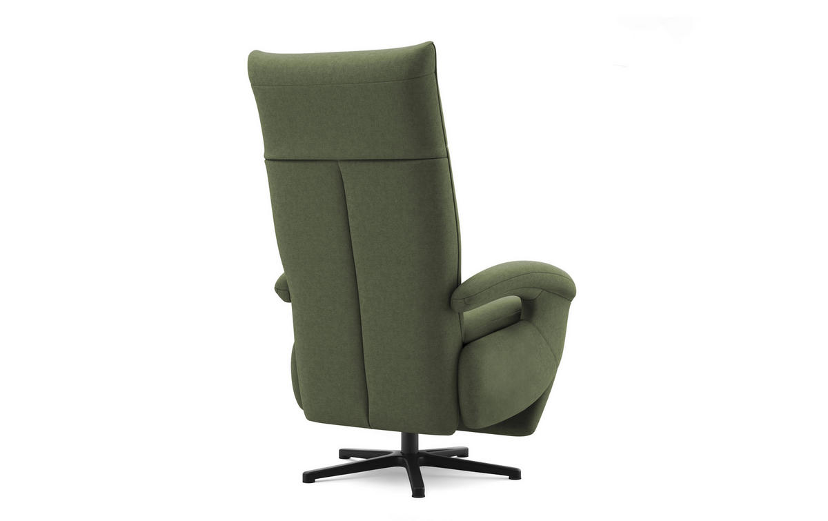 SESSEL in Flachgewebe Olivgrün  - Schwarz/Olivgrün, KONVENTIONELL, Textil/Metall (74/112/82cm) - Sit & More