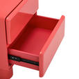 NACHTSCHRANK 56,5/56,5/42,5 cm  - Hellrot, Design, Holzwerkstoff (56,5/56,5/42,5cm) - Novel