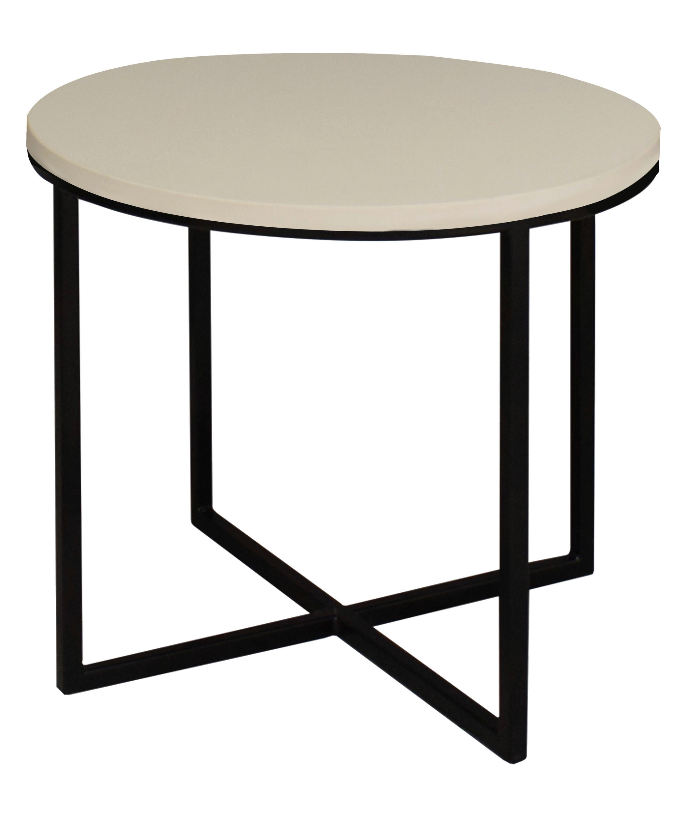 BEISTELLTISCH in Metall, Holzwerkstoff 60/60/50,5 cm  - Kaschmir/Schwarz, Design, Holzwerkstoff/Metall (60/60/50,5cm) - Stylife
