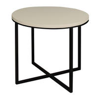 BEISTELLTISCH in Metall, Holzwerkstoff 60/60/50,5 cm  - Kaschmir/Schwarz, Design, Holzwerkstoff/Metall (60/60/50,5cm) - Stylife