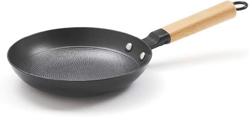 BRATPFANNE  - Schwarz, Basics, Holz/Metall (20/12/12cm)