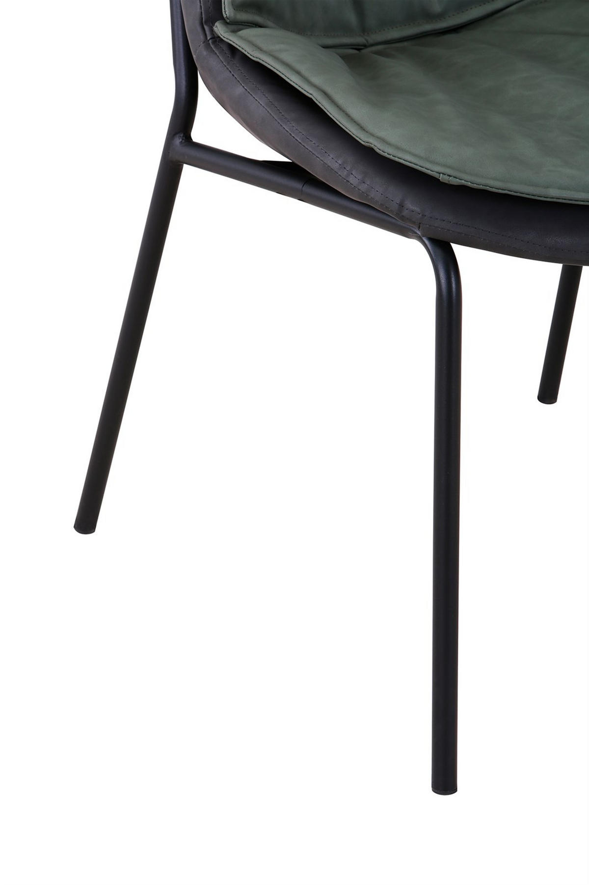 STUHL - Dunkelgrau/Schwarz, Design, Textil/Metall (54/84/64cm) - Kayoom