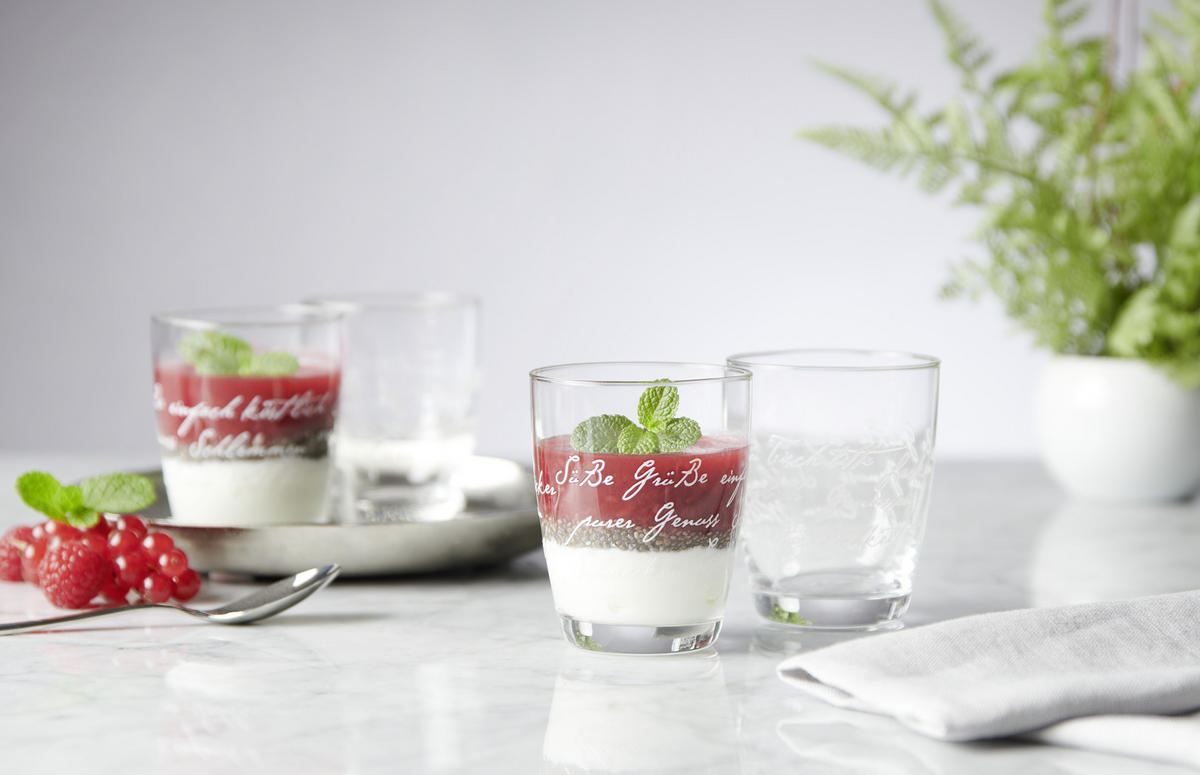 DESSERTGLAS 14,6/14,6/9,5 cm  - Transparent/Weiß, Basics, Glas (14,6/14,6/9,5cm) - Novel