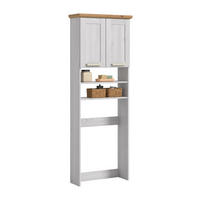 SKŘÍŇKA NAD PRAČKU, barvy modřínu, dub artisan - barvy stříbra/barvy modřínu, Trend, kompozitní dřevo/plast (68/187/26cm) - MID.YOU