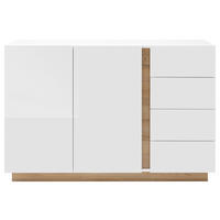 SIDEBOARD  in 138/91/40 cm  - Eichefarben/Weiß, Design, Holzwerkstoff (138/91/40cm) - MID.YOU