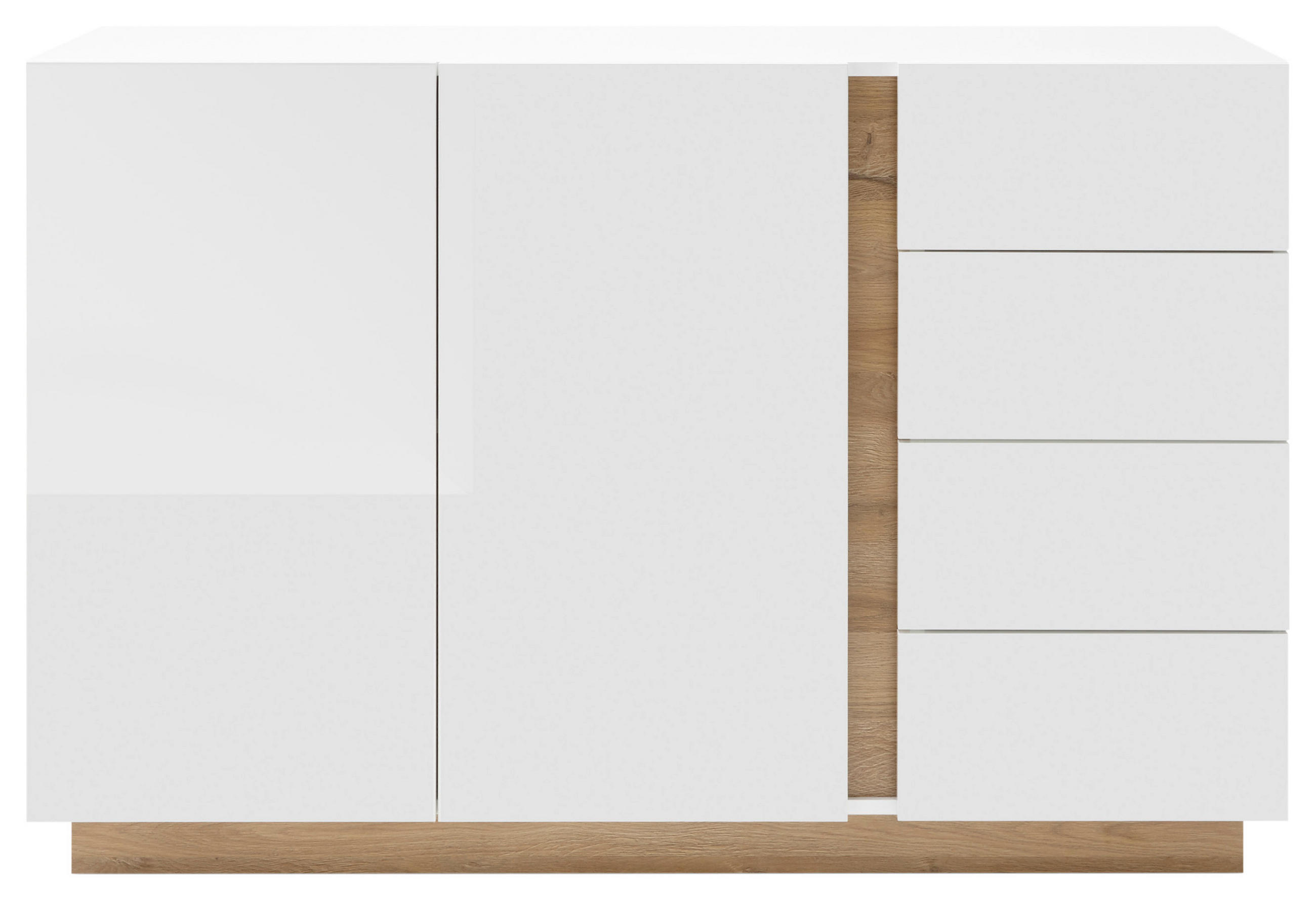 Sideboard Clair Weiß/eiche Dekor B:138cm