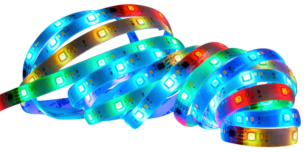 LED SZALAG 500 cm  - fehér, Basics, műanyag (500cm)