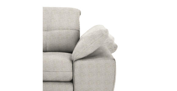ECKSOFA  in Webstoff Beige  180/265 cm  - Beige/Schwarz, Design, Textil/Metall (180/265cm) - Carryhome