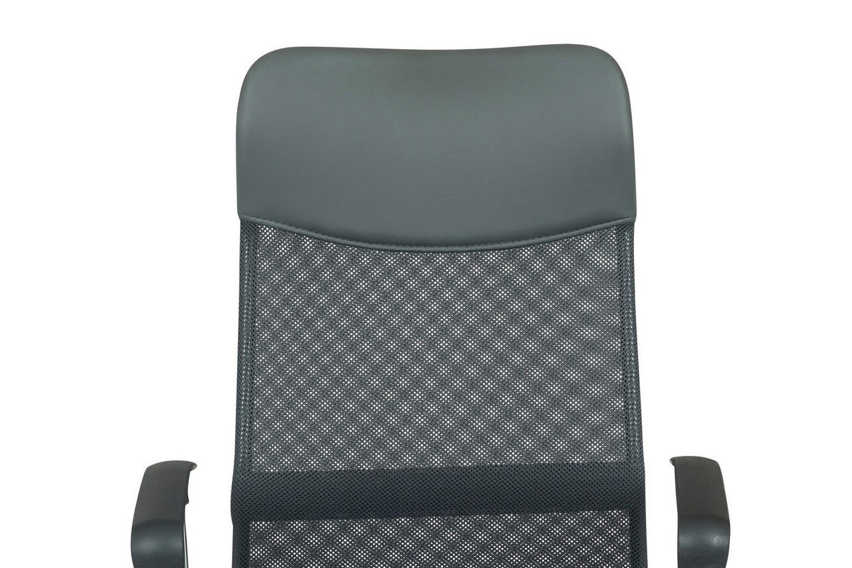 DREHSTUHL Netzbespannung Grau, Silberfarben  - Silberfarben/Schwarz, MODERN, Kunststoff/Textil (62/111/60cm) - Livetastic