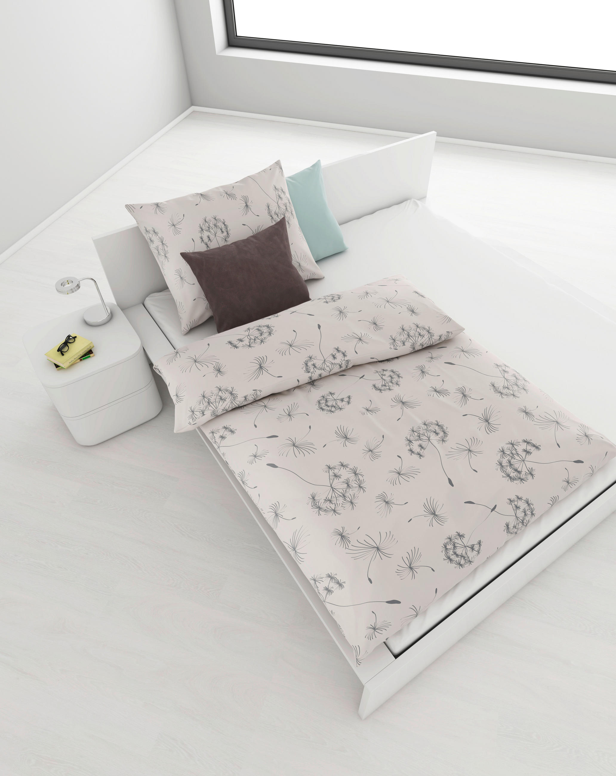 ÁGYNEMŰHUZAT-GARNITÚRA 140/200 cm  - bézs, Konventionell, textil (140/200cm) - Boxxx