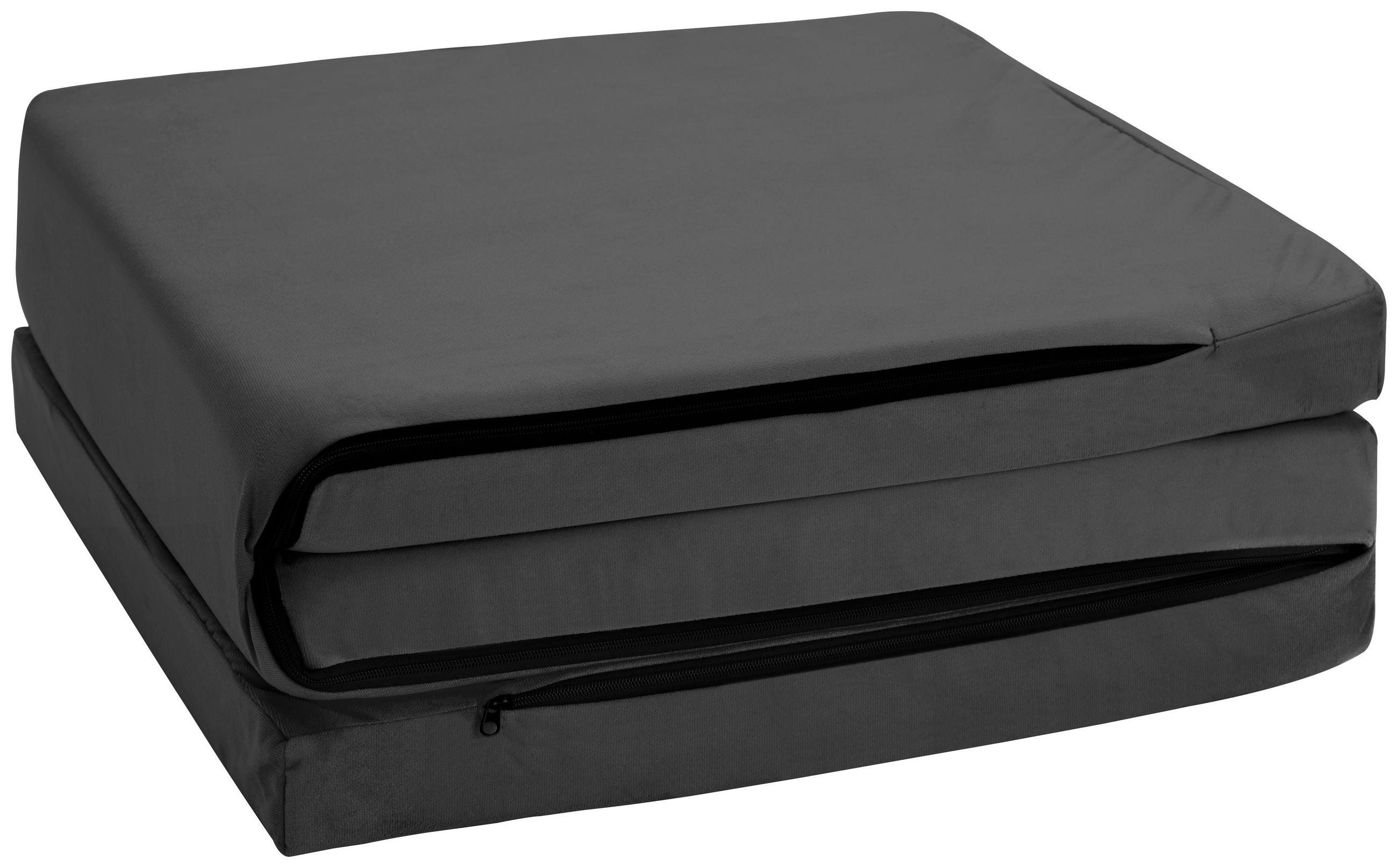 FALTMATRATZE 65/186 cm  - Dunkelgrau, MODERN, Textil (65/186cm)