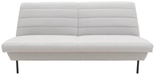 2-SITZER-SOFA Silberfarben  - Silberfarben/Schwarz, Design, Textil/Metall (185/92/103cm) - LOOKS by W.Joop