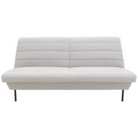 2-SITZER-SOFA Silberfarben  - Silberfarben/Schwarz, Design, Textil/Metall (185/92/103cm) - LOOKS by W.Joop