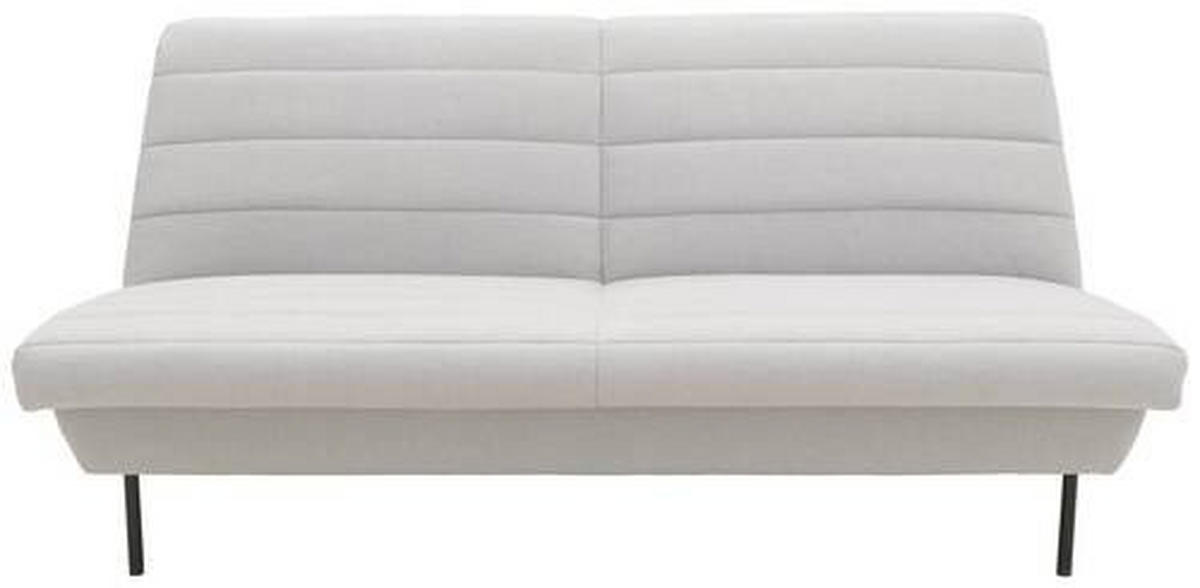 2-SITZER-SOFA Silberfarben  - Silberfarben/Schwarz, Design, Textil/Metall (185/92/103cm) - LOOKS by W.Joop