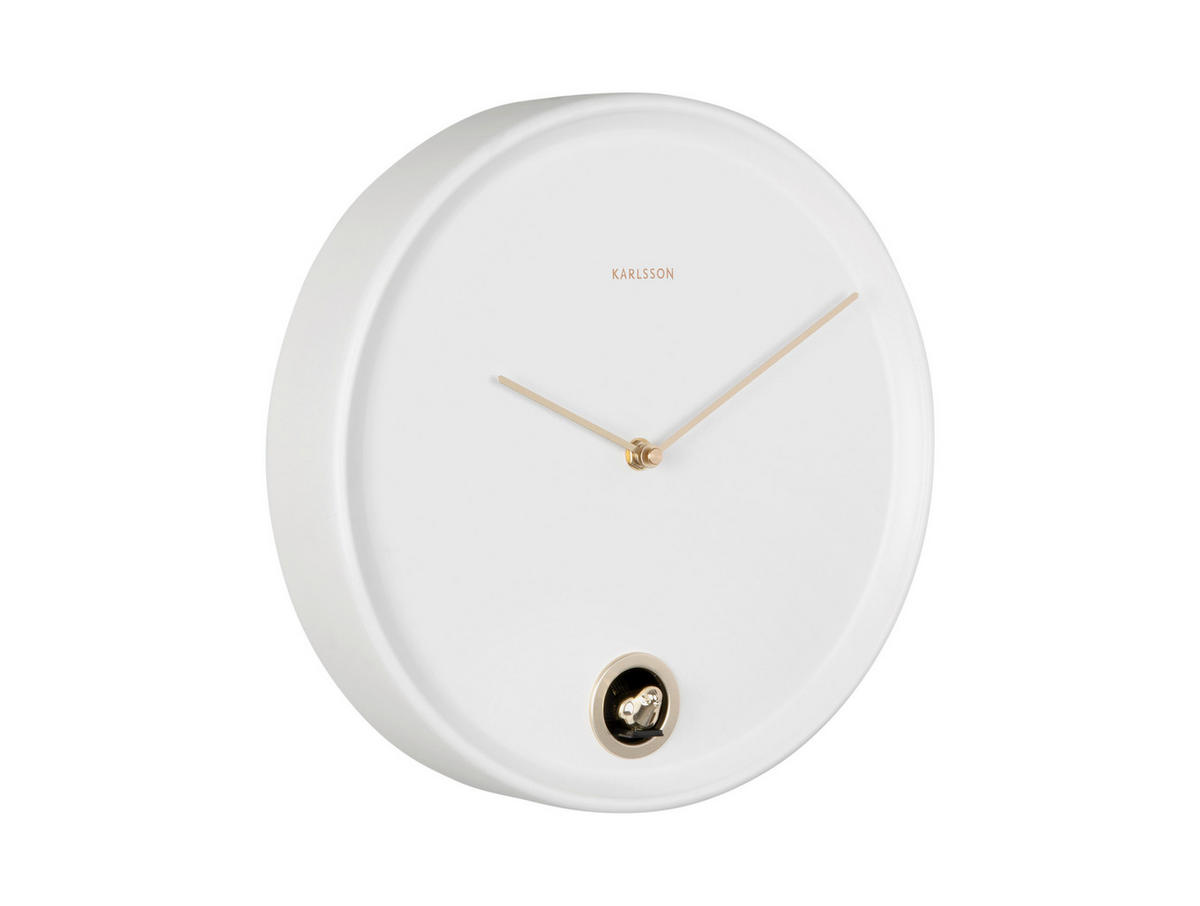 WANDUHR Esencia Weiß  - Weiß, Basics, Metall (30cm) - Karlsson
