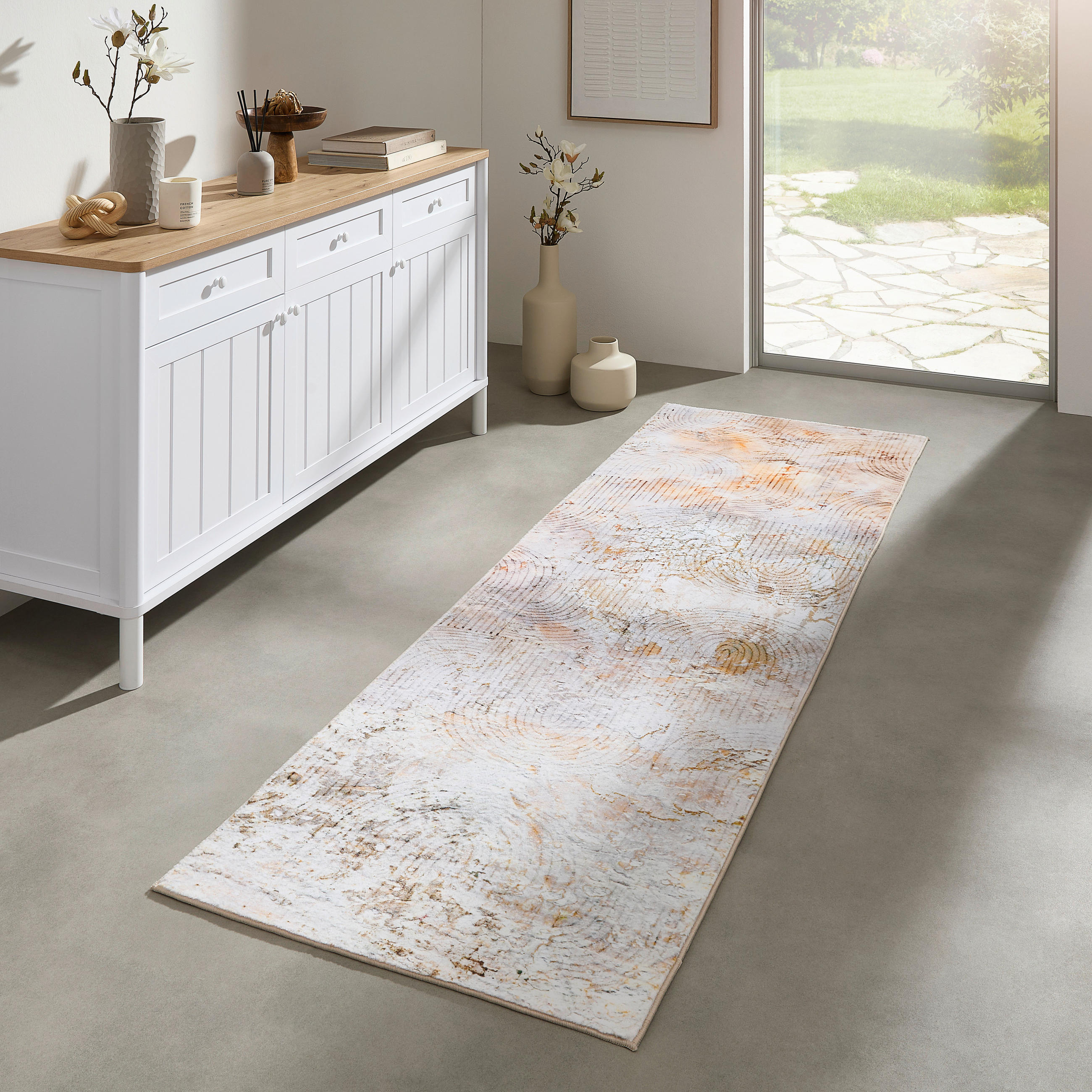 LÄUFER 80/240 cm  - Multicolor/Orange, Design, Textil (80/240cm) - Novel