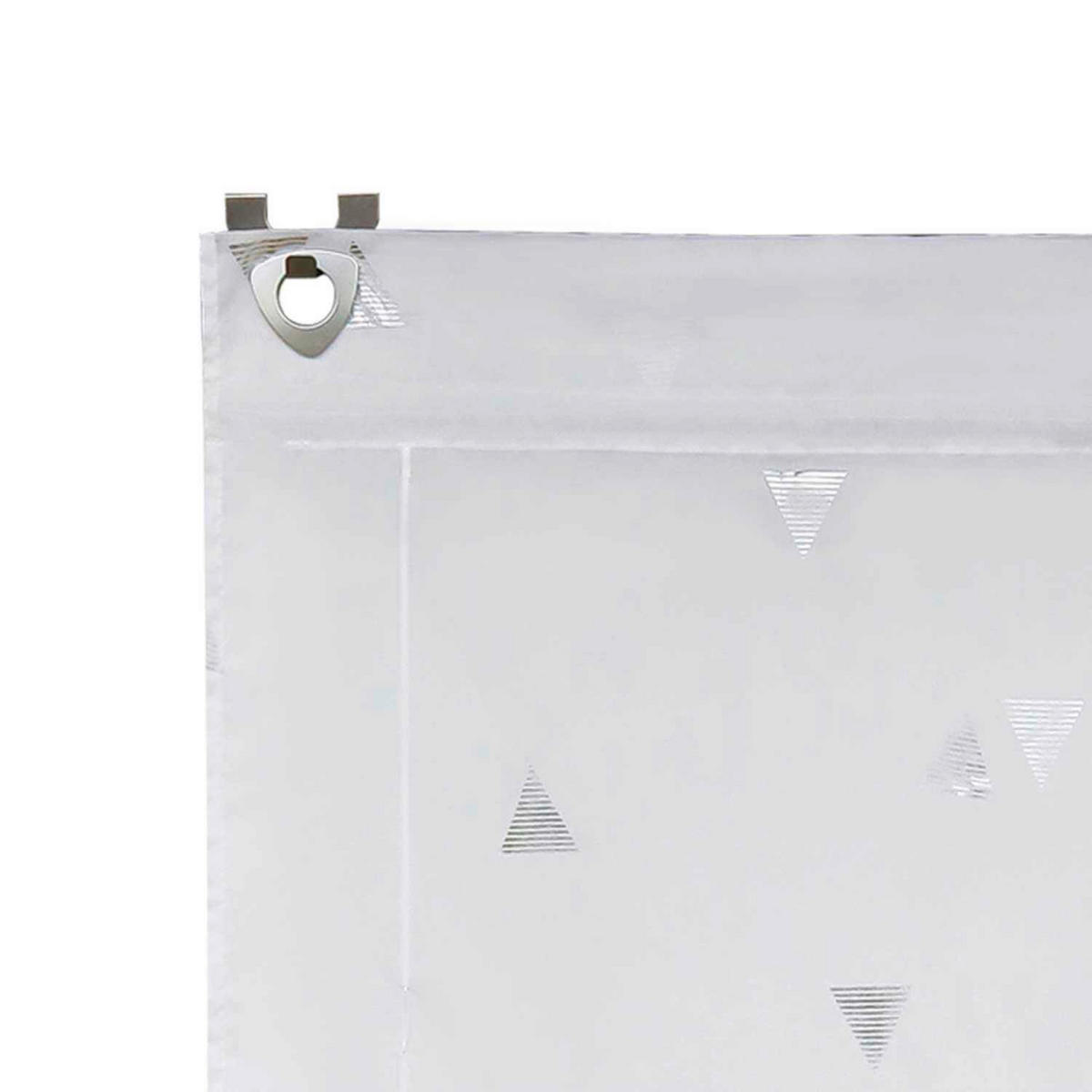 FALTROLLO  transparent  80/130 cm    - Silberfarben/Weiß, Basics, Textil (80/130cm) - Joyswahl
