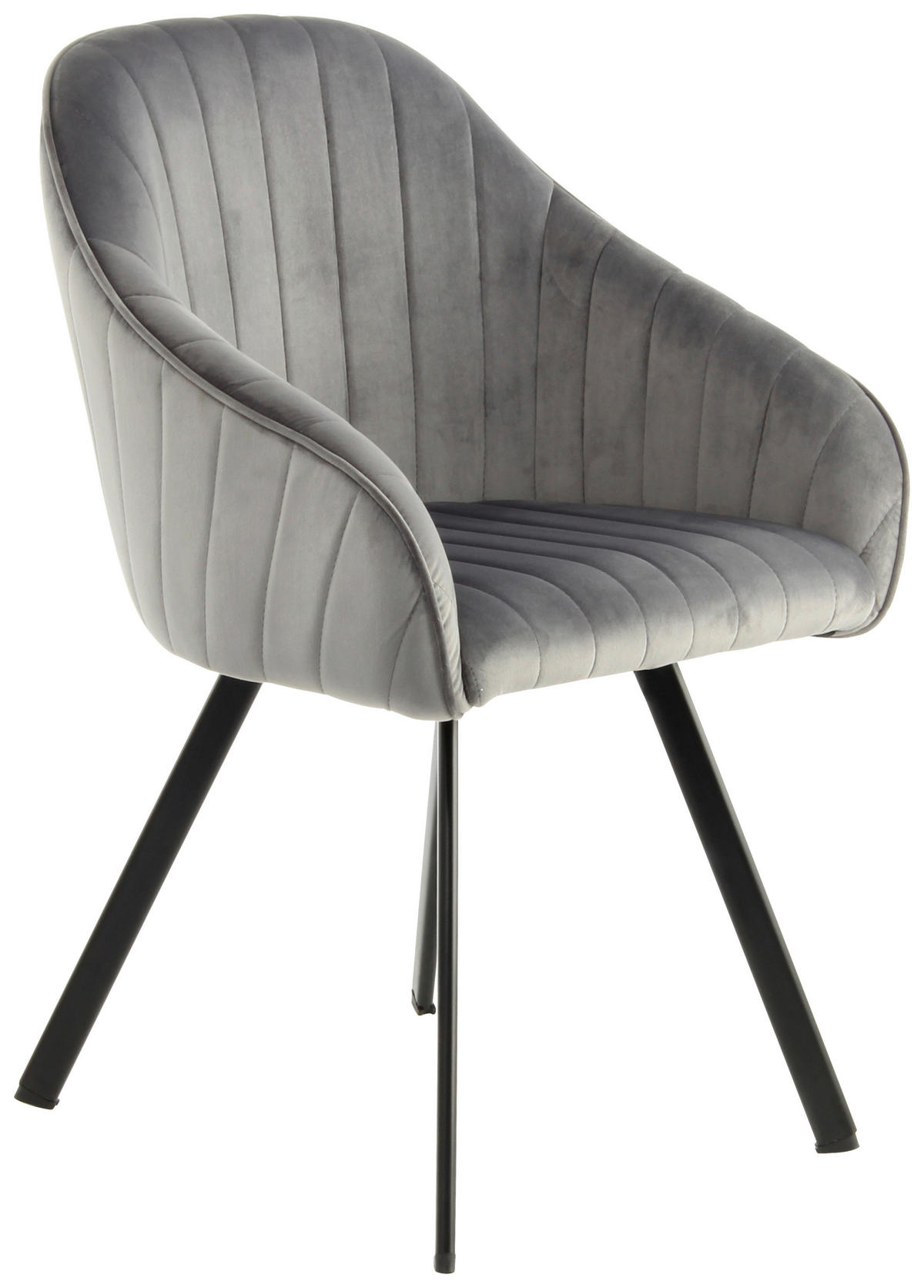 SADA STOLIČIEK S PODRÚČKAMI 2 kus - čierna/tmavosivá, Modern, kov/textil (56/86/59cm) - MID.YOU