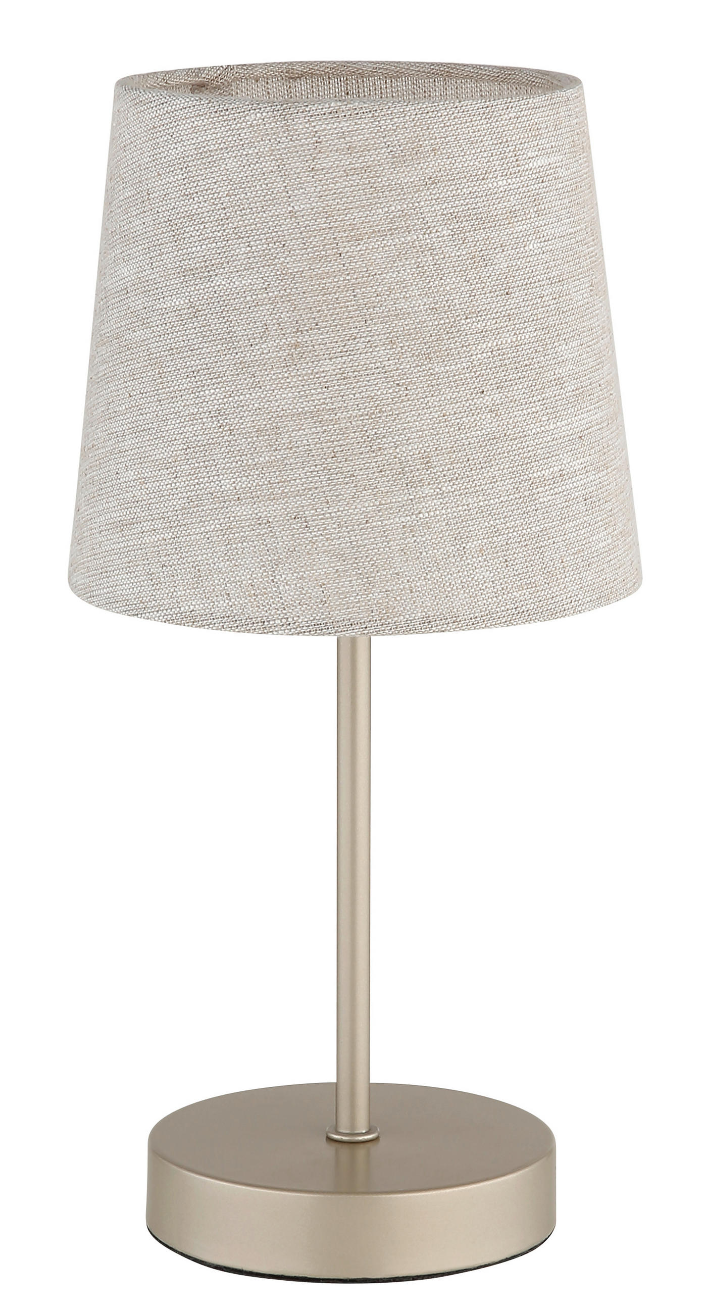 TISCHLEUCHTE Joris 15/32 cm  - Champagner/Beige, Design, Kunststoff/Textil (15/32cm) - Globo