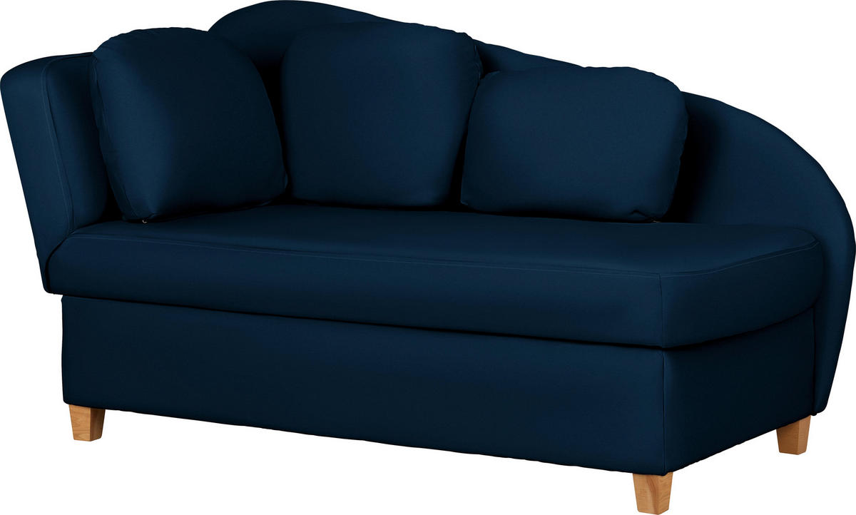 LIEGE in Chenille, Flachgewebe Dunkelblau  - Dunkelblau, Lifestyle, Holz/Textil (85/97/180cm) - Novel