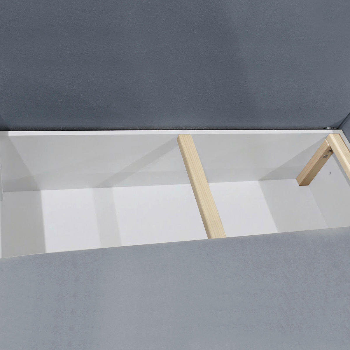 ECKSOFA STERN Grau Bouclé Zierkissen, Rückenkissen, Bettkasten  - Schwarz/Grau, Design, Kunststoff/Textil (207/152cm) - MID.YOU