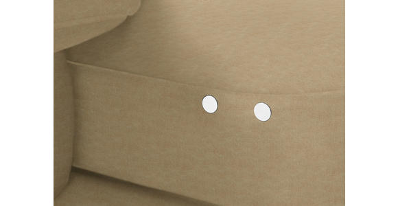 ECKSOFA in Velours Cappuccino 180/310 cm - Schwarz/Cappuccino, Design, Textil/Metall (180/310cm) - Dieter Knoll