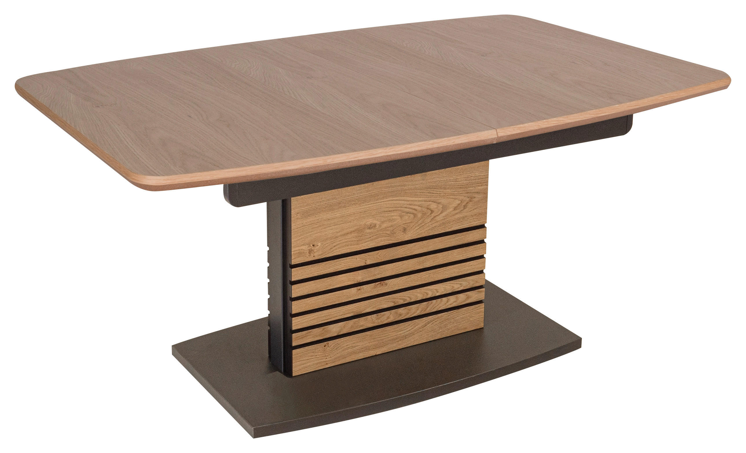 COUCHTISCH in Holz, Holzwerkstoff 115/70/55-75 cm - Wildeiche/Anthrazit, Design, Holz/Holzwerkstoff (115/70/55-75cm) - Novel