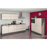 KÜCHENLEERBLOCK  270/153,2 cm  in Eiche Bianco, Eiche grau  - Eiche Bianco/Edelstahlfarben, Design, Holzwerkstoff/Metall (270/153,2cm) - Express