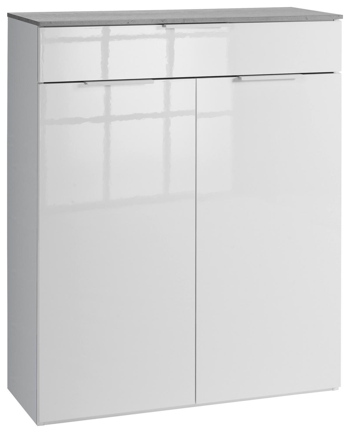 ORMAR ZA OBUĆU  antracit, bijela  drvni materijal     - bijela/antracit, Design, drvni materijal/metal (90/108/35cm) - Xora