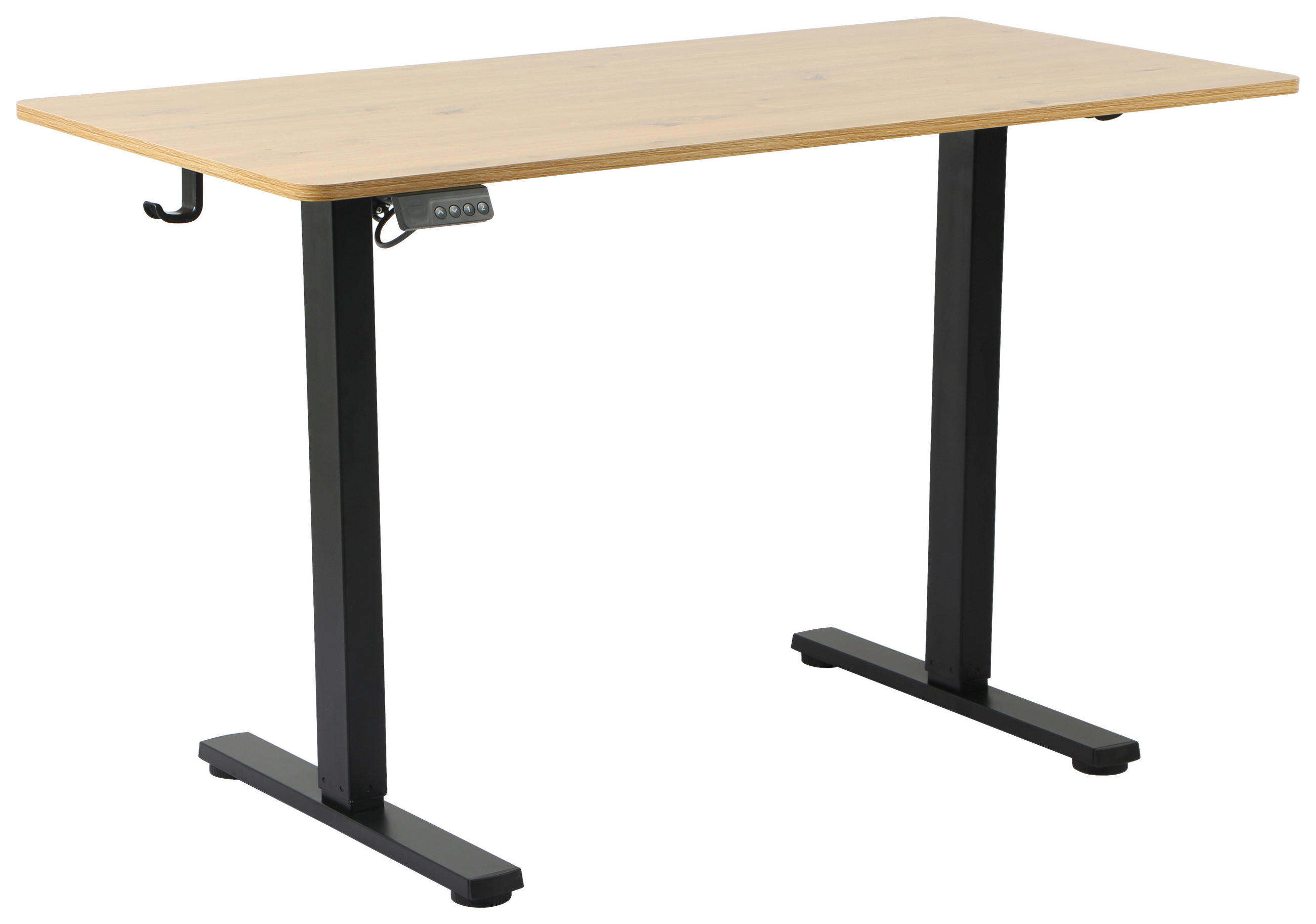 Masă De Scris, 120/60/73-118 cm, metal, material pe bază de lemn