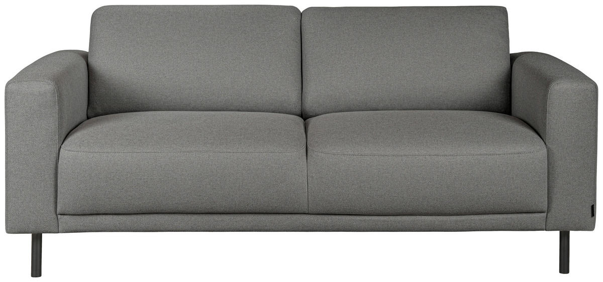 3-SITS SOFFA i grå  - svart/grå, Design, metall/trä (213,5/78/90cm) - Pure Home Comfort