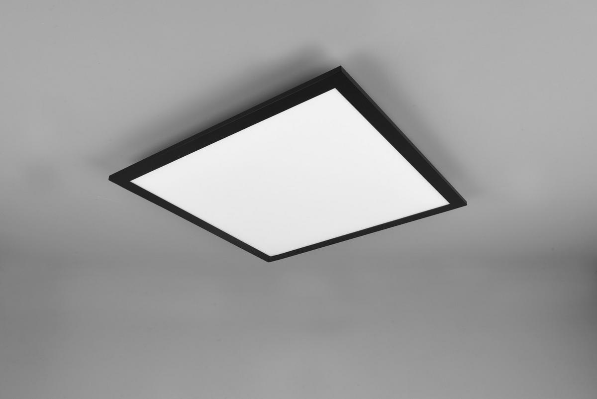 Deckenleuchte Gamma 18 W  45/5 cm    - Schwarz, Basics, Kunststoff/Metall (45/5cm)