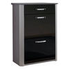 SCHUHSCHRANK  in 71/97/35 cm  - Chromfarben/Silberfarben, Basics, Glas/Holzwerkstoff (71/97/35cm) - Moderano