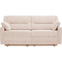 SCHLAFSOFA  mit Typenauswahl, Fußauswahl, Stoffauswahl, Liegefunktion, Sitzqualitäten, Schlafen auf Sitzhöhe, Hocker erhältlich, Rückenfutter Chenille Naturfarben  - Buchefarben/Naturfarben, KONVENTIONELL, Holz/Textil (184/88/91cm) - Sedda
