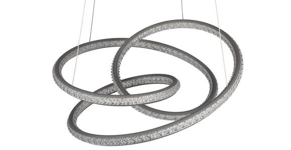 LED-HÄNGELEUCHTE  - Weiß, Design, Kunststoff (55cm) - Ambiente