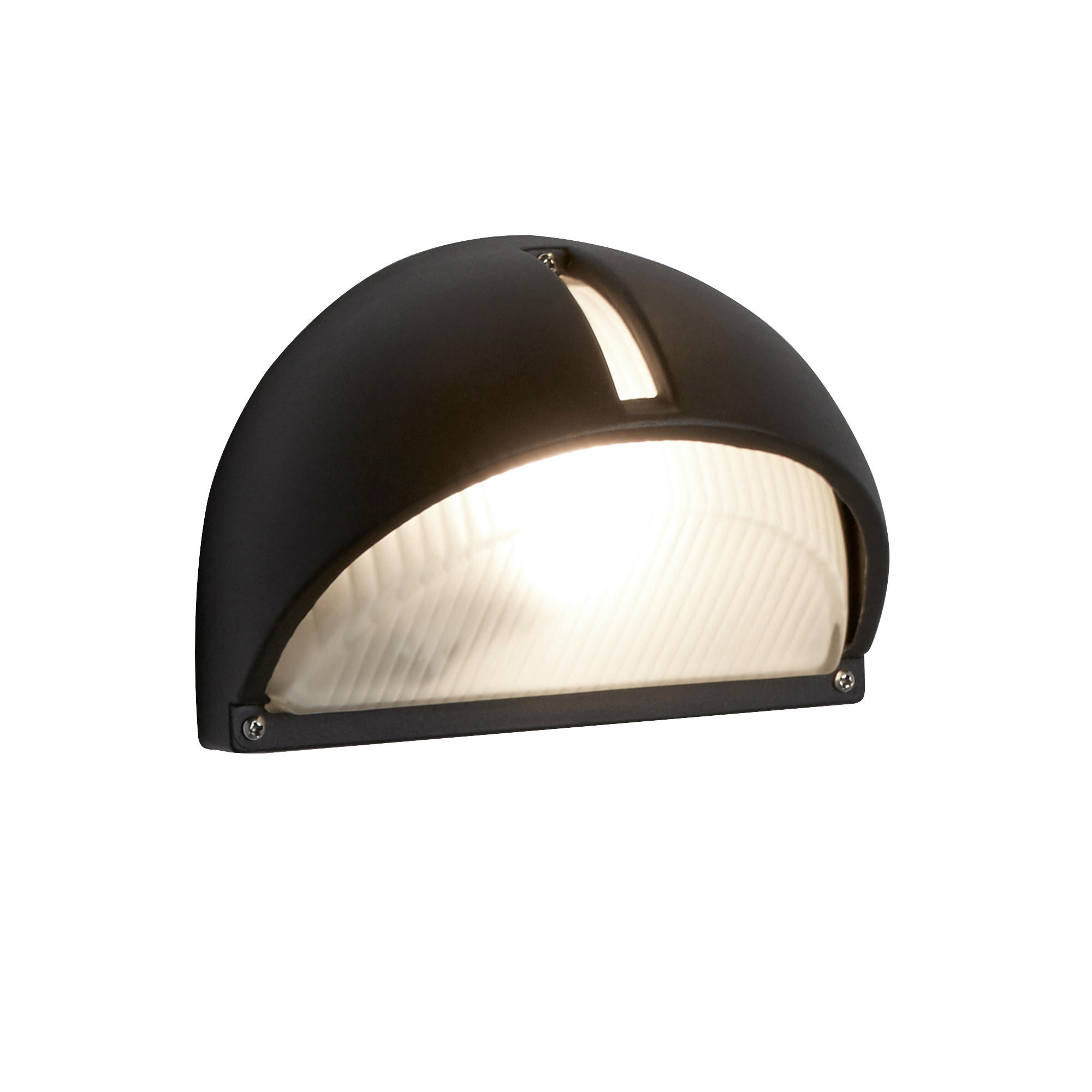 AUSSENWANDLEUCHTE Kentucky 22/13/15 cm  - Schwarz, Design, Glas/Kunststoff (22/13/15cm)