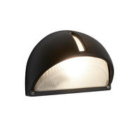 AUSSENWANDLEUCHTE Kentucky 22/13/15 cm  - Schwarz, Design, Glas/Kunststoff (22/13/15cm)