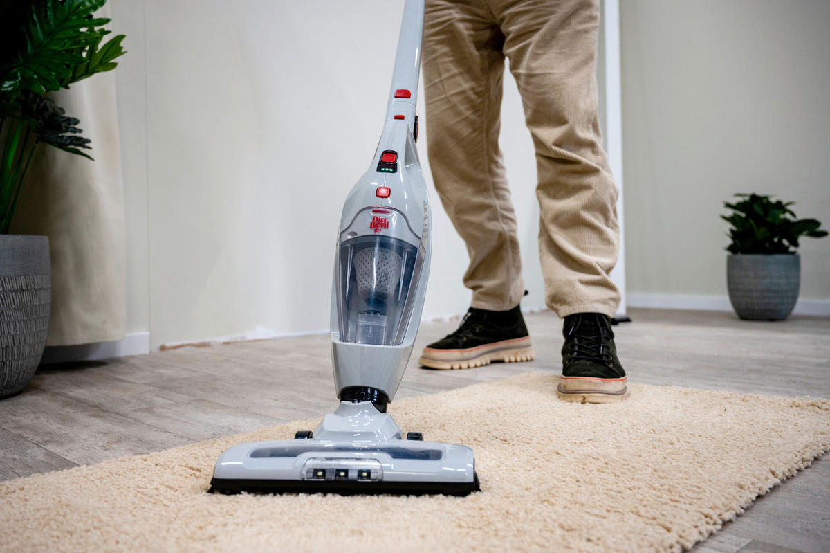 BODENSTAUBSAUGER DD9007  - Hellrot/Hellgrau, Basics, Kunststoff (17.8/28.5/110cm) - Dirt Devil