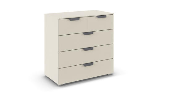 KOMMODE  in 80/81/42 cm  - Champagner/Dunkelgrau, Design, Holzwerkstoff/Metall (80/81/42cm) - Carryhome