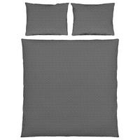 BETTWÄSCHESET Damast 200/210 cm  65 cm/100 cm  - Anthrazit, Basics, Textil (200/210cm) - Dieter Knoll