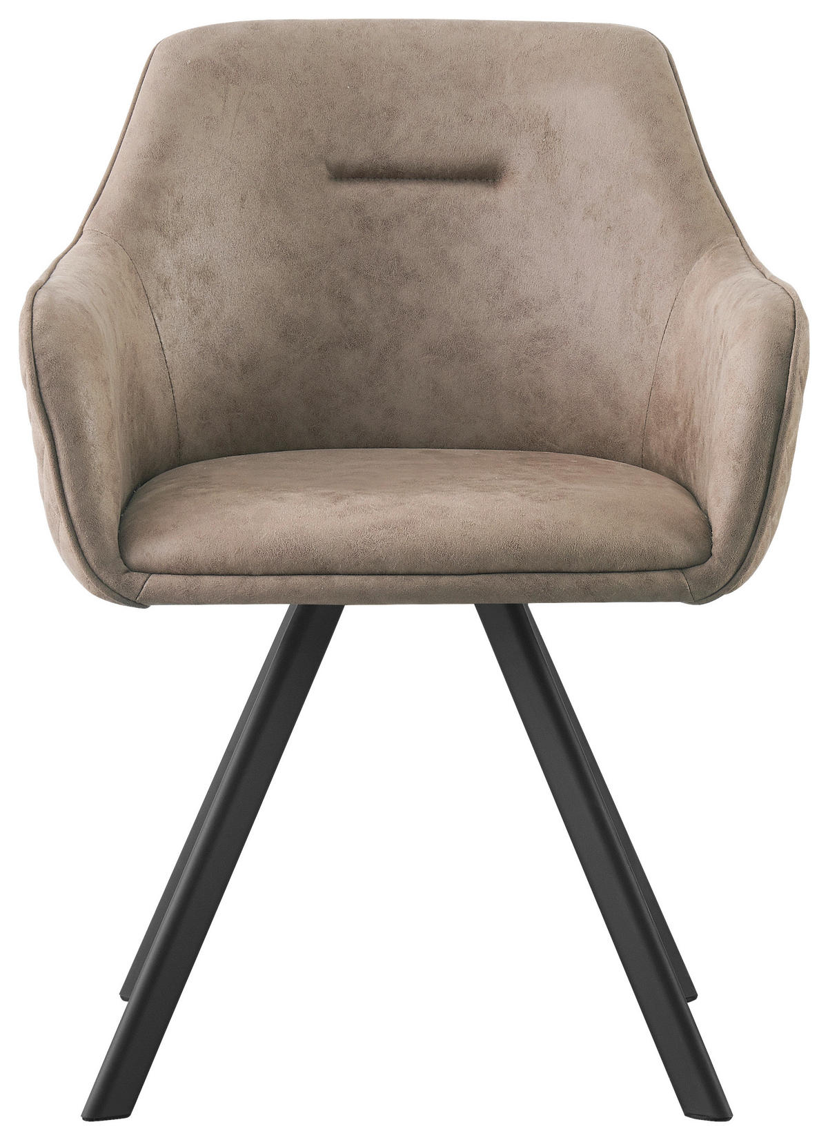 ŽIDLE S PODRUČKAMI, železo, mikrovlákno, černá, béžová - černá/béžová, Design, kov/textil (58,5/78,5/60cm) - Hom`in