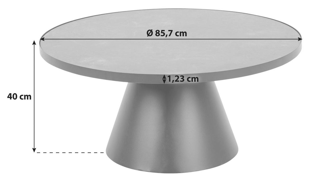 COUCHTISCH in Metall, Glas, Keramik  - Schwarz, Konventionell, Glas/Keramik (85,7/40cm)