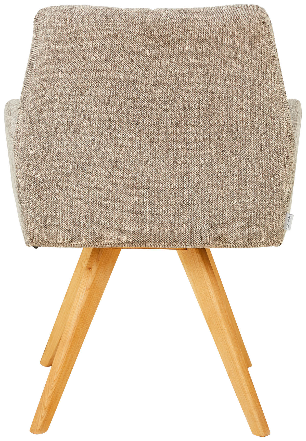 ŽIDLE S PODRUČKAMI, tkaná látka, šedohnědá - barvy dubu/šedohnědá, Konvenční, dřevo/textil (62/87,5/68,5cm) - Linea Natura