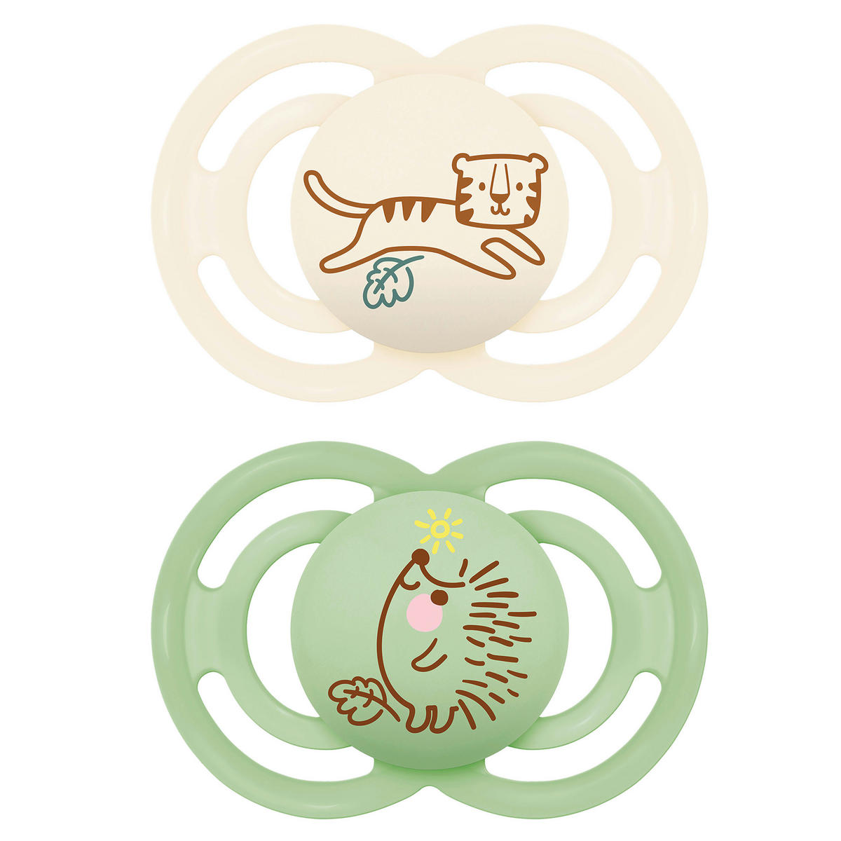 SCHNULLER 16+ Monat(e)  - Blau/Gelb, Basics, Kunststoff (8,9/14,5/4,7cm) - MAM