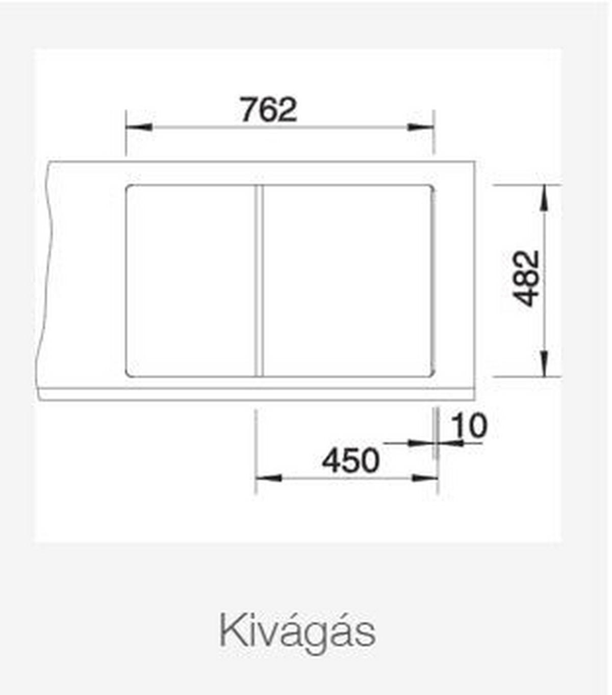 MOSOGATÓTÁLCA - nemesacél, Basics, fém (78/50cm) - Blanco