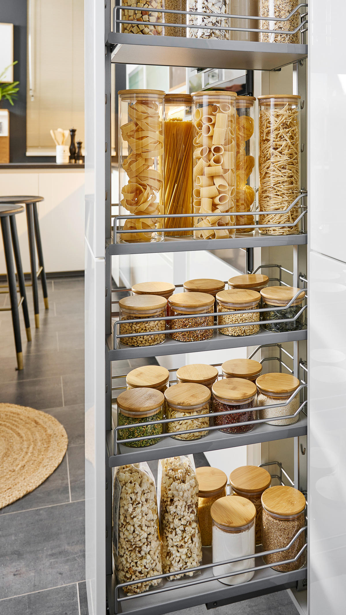 VORRATSDOSENSET 3-teilig  - Klar/Naturfarben, Design, Glas/Holz - Homeware Profession.