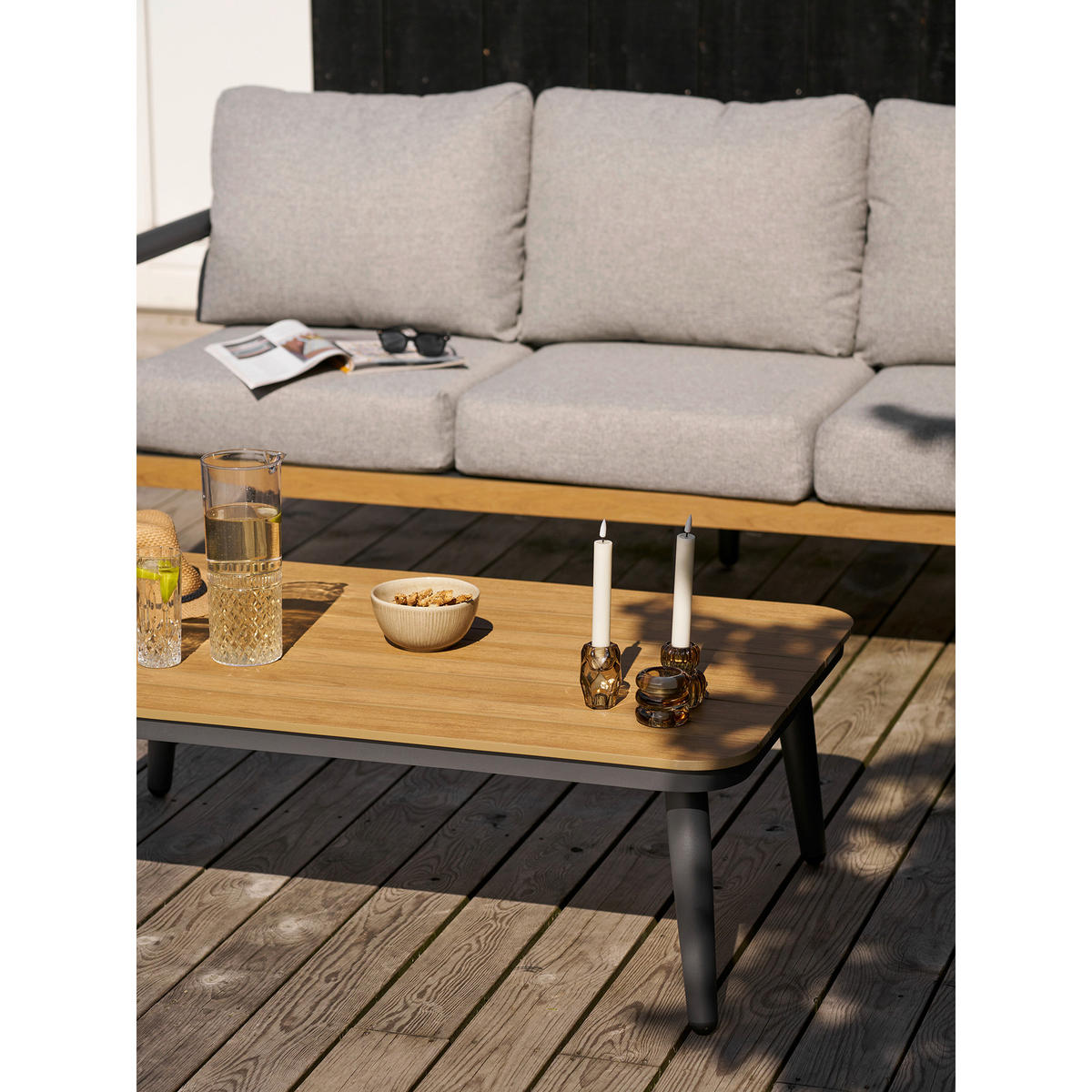 KERZENHALTER-SET - Braun, Basics, Glas