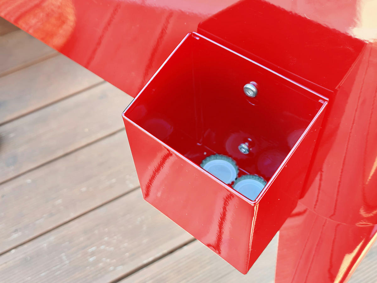 KÜHLBOX Rot 76 L  - Rot, KONVENTIONELL, Kunststoff/Metall (43/89/92cm) - Ambia Garden