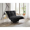 SESSEL in Chenille Schwarz  - Schwarz, MODERN, Textil/Metall (100/83/94cm) - Livetastic